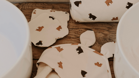 Accessoires pour sortie de bain bébé - motif Ours