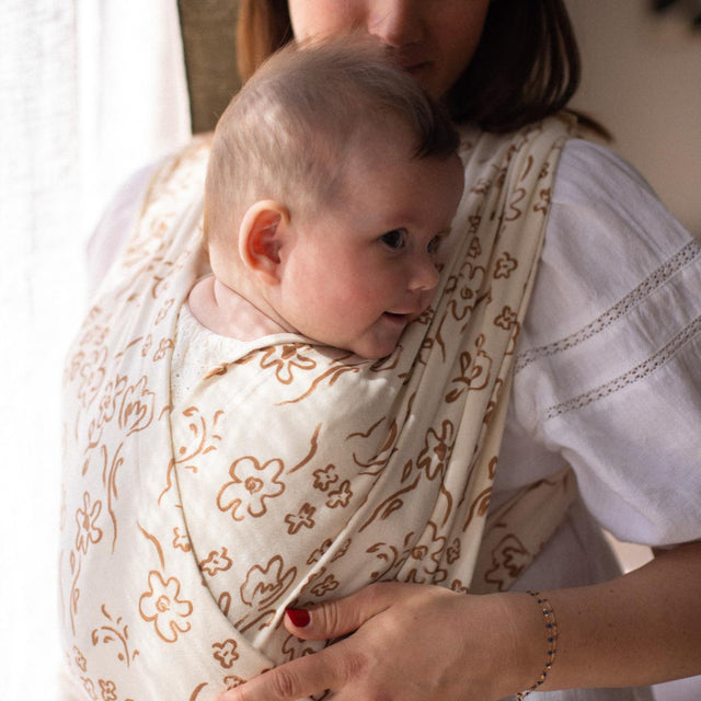 Porte bébé sans noeud Hortensia