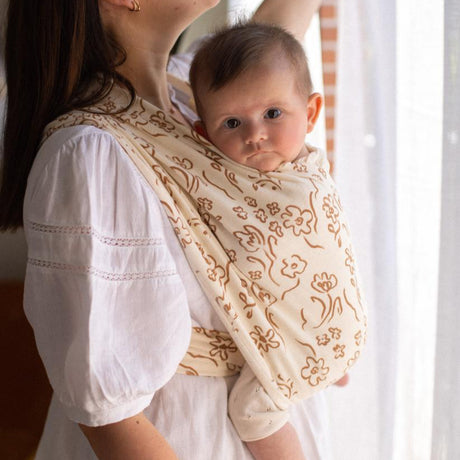 Porte bébé sans noeud Hortensia