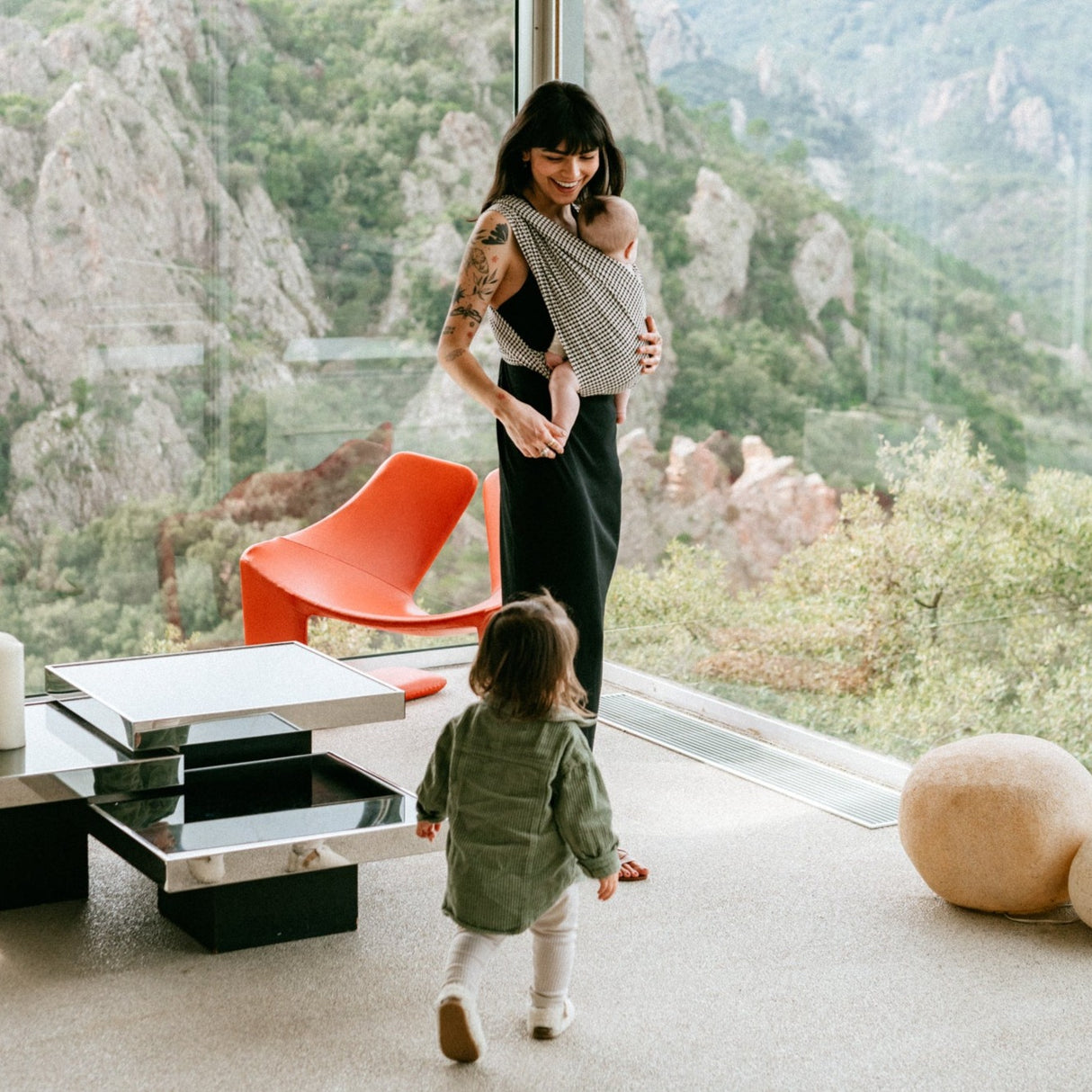 Porte-bebe sans noeud duo moss studio romeo